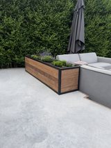 Plantenbak Staal & Hardhout op Maat