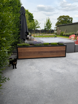 Plantenbak Staal & Hardhout op Maat